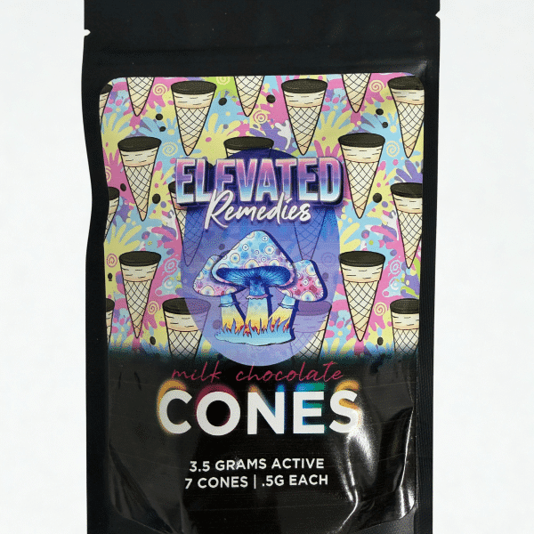Elevated - Milk Chocolate Mushroom Cones (.5g per cone)