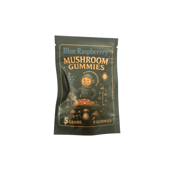 Outer Spore Mycology - Blue Raspberry Gummies — Mush Love MI