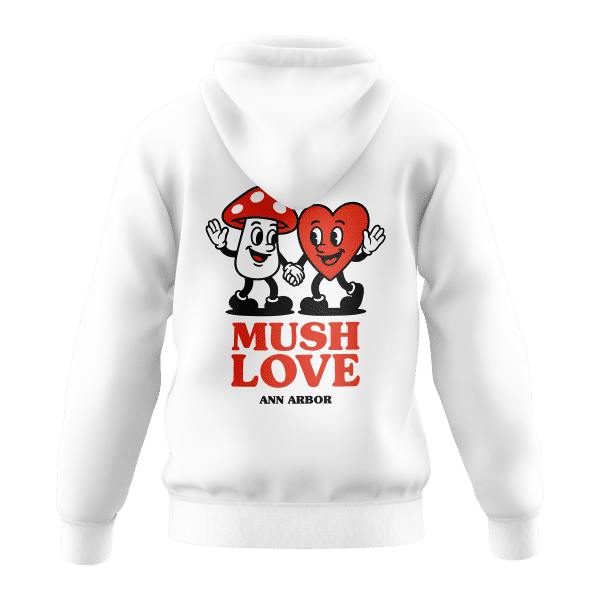 Mush Love - Logo Hoodie White